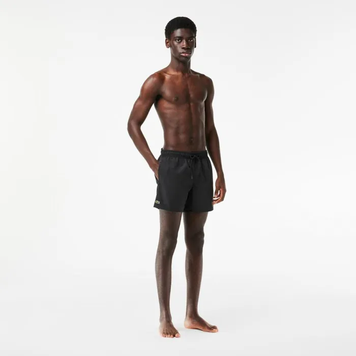 Shorts and Swim Men Lacoste Men039s Lightweight Swim Shorts Black Green 964