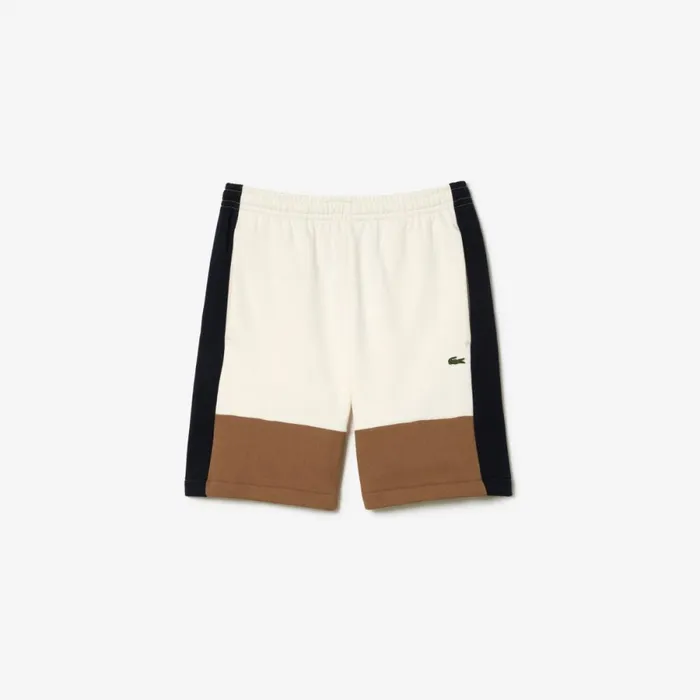Shorts and Swim Men Lacoste Men039s Regular Fit Brushed Fleece Colorblock Shorts White Brown Navy Blue Ri2 Shorts and Swim Men Lacoste Men039s Regular Fit Brushed Fleece Colorblock Shorts White Brown Navy Blue Ri2
