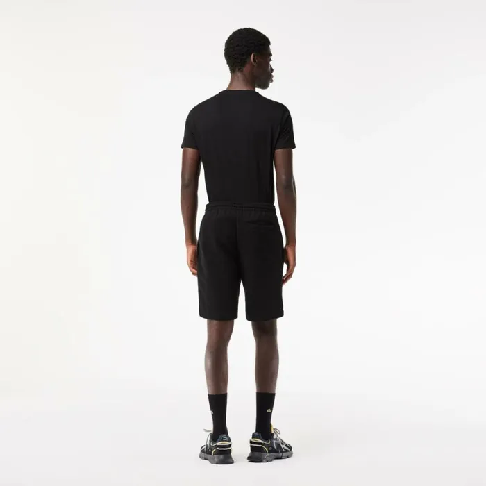 Shorts and Swim Men Lacoste Men039s Regular Fit Fleece Shorts Black 031