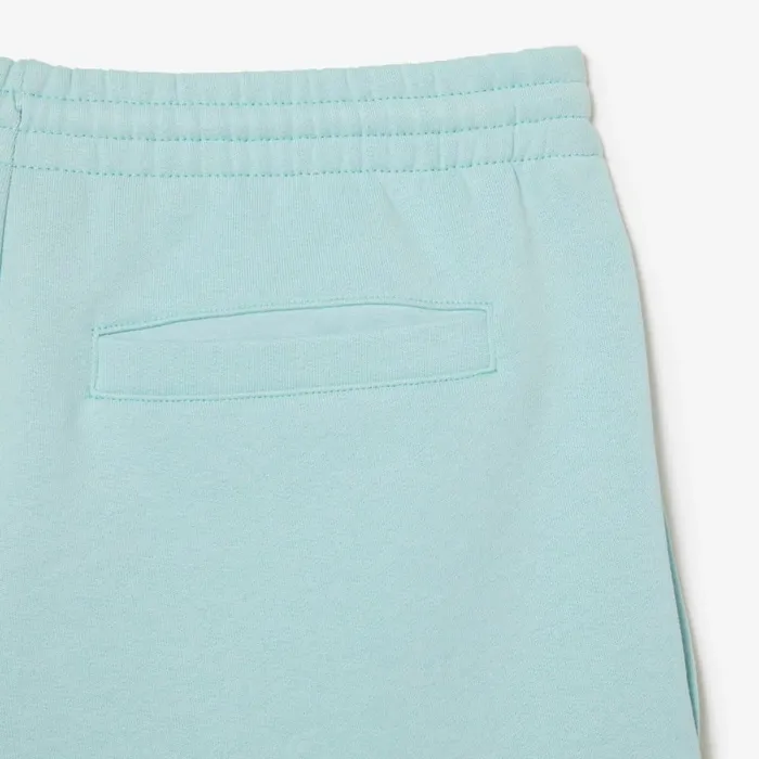 Shorts and Swim Men Lacoste Men039s Regular Fit Fleece Shorts Mint Lgf