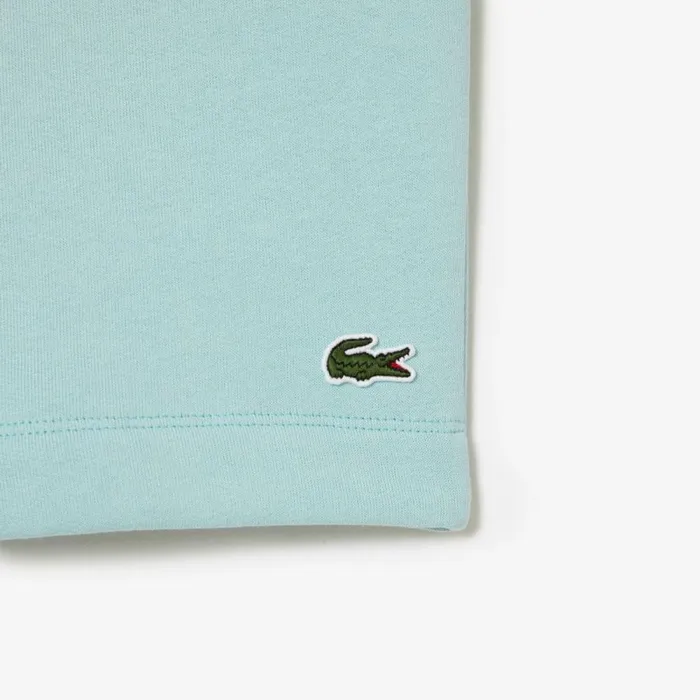 Shorts and Swim Men Lacoste Men039s Regular Fit Fleece Shorts Mint Lgf