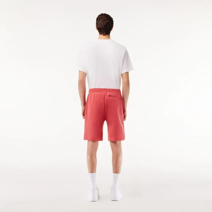 Shorts and Swim Men Lacoste Men039s Regular Fit Fleece Shorts Pink Zv9