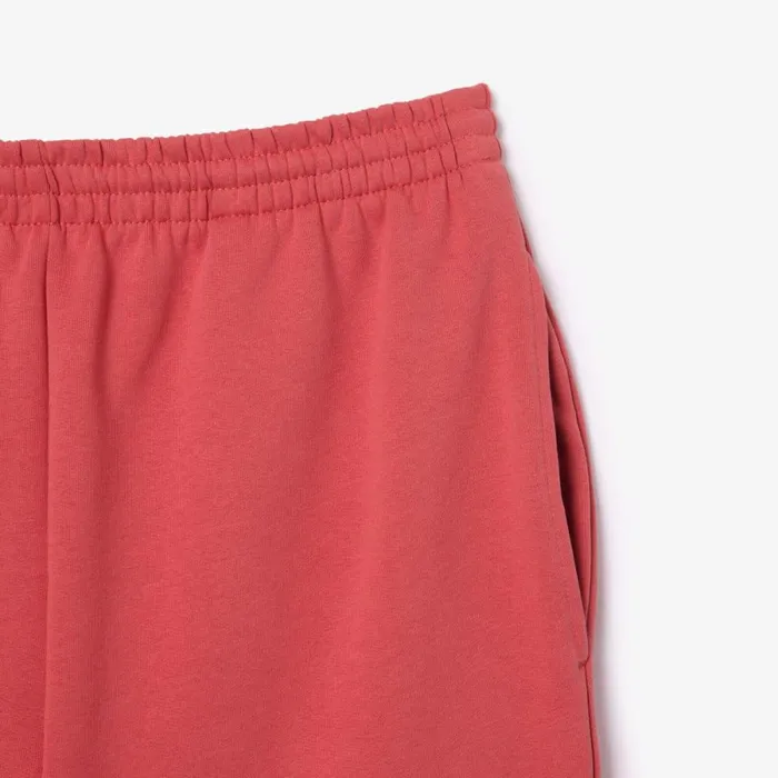 Shorts and Swim Men Lacoste Men039s Regular Fit Fleece Shorts Pink Zv9