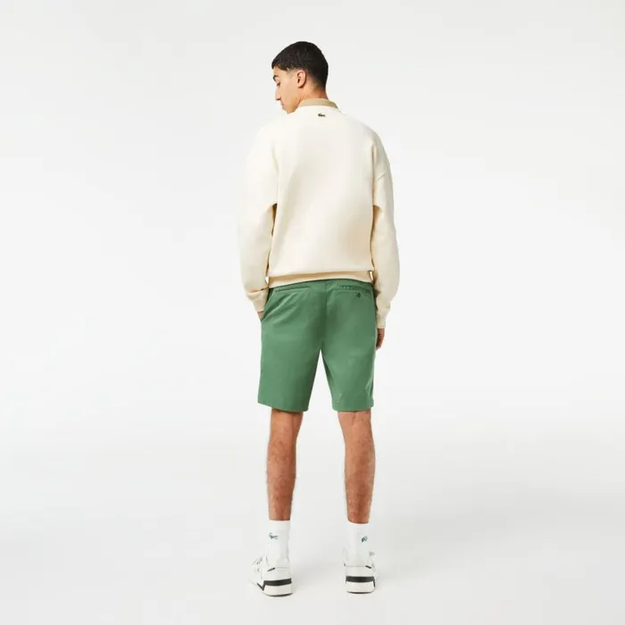 Shorts and Swim Men Lacoste Men039s Slim Fit Stretch Cotton Shorts Khaki Green Kx5