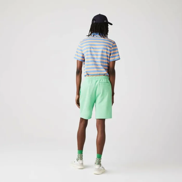 Shorts and Swim Men Lacoste Men039s SPORT Tennis Fleece Shorts Lime Green Ttf