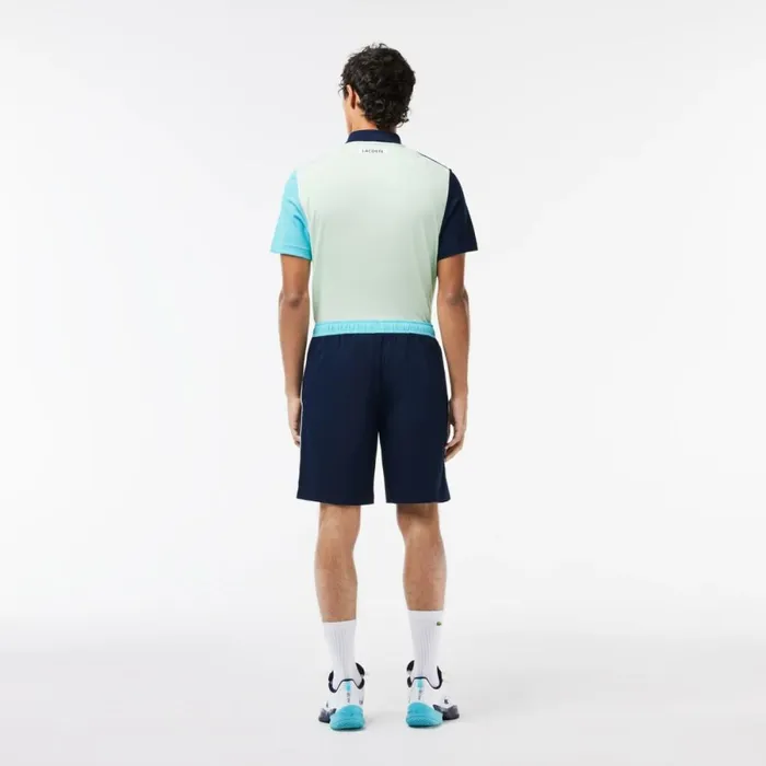 Shorts and Swim Men Lacoste Men039s Stretch Tennis Shorts Navy Blue Blue Ri4
