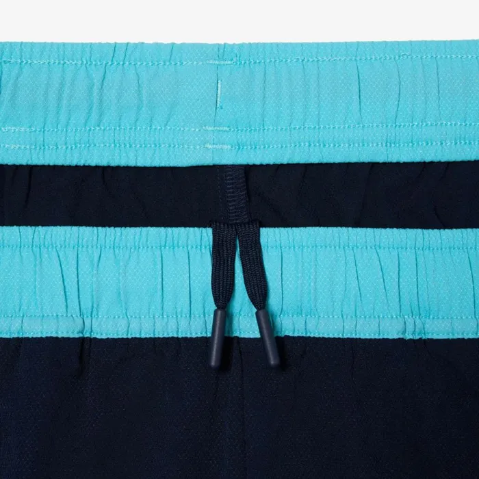 Shorts and Swim Men Lacoste Men039s Stretch Tennis Shorts Navy Blue Blue Ri4