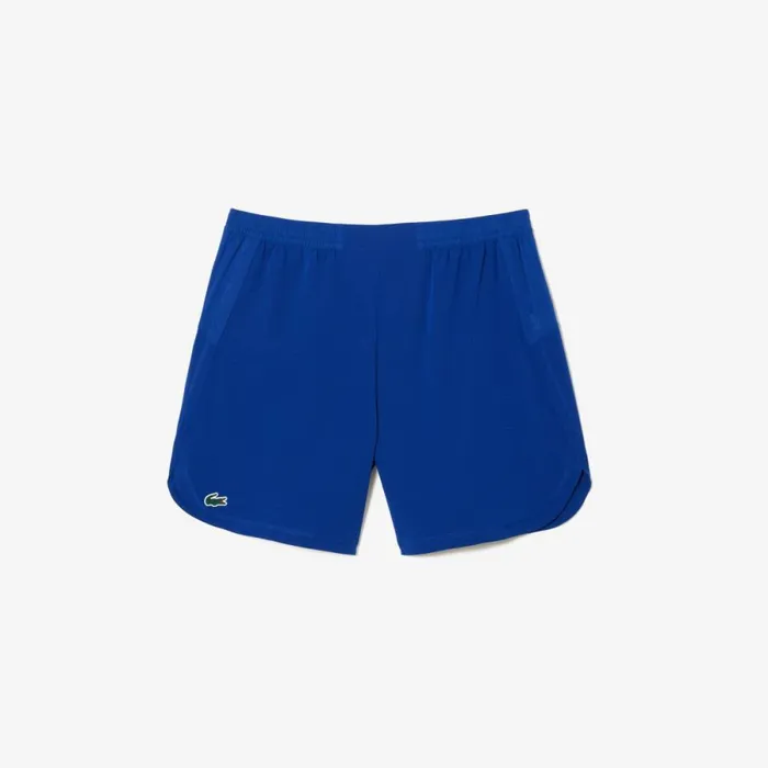 Shorts and Swim Men Lacoste Mens Sport Stretch Mesh Shorts Navy Blue Iu8
