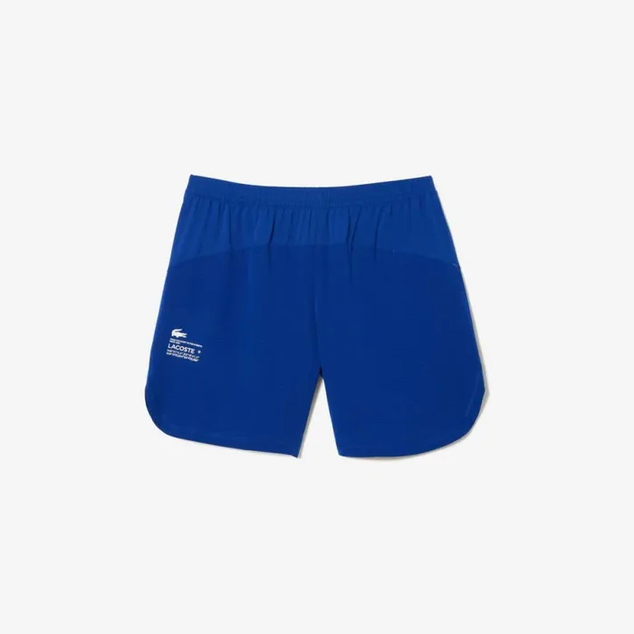 Shorts and Swim Men Lacoste Mens Sport Stretch Mesh Shorts Navy Blue Iu8