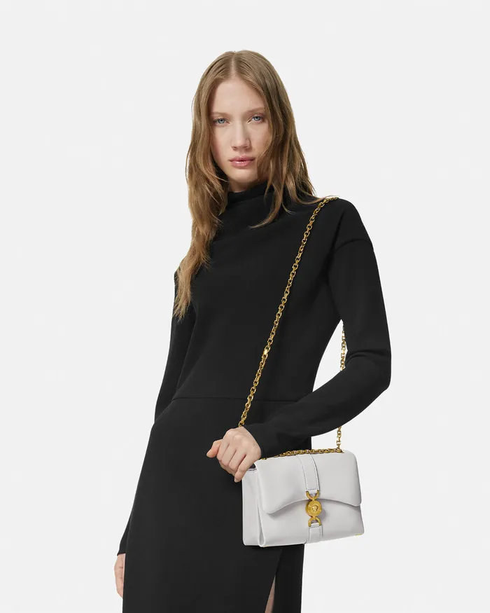 Shoulder and Crossbody Women Versace Kleio Shoulder Bag Gray