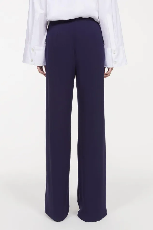 Sini Wide Pants Midnight Blue Women Rodebjer Trousers
