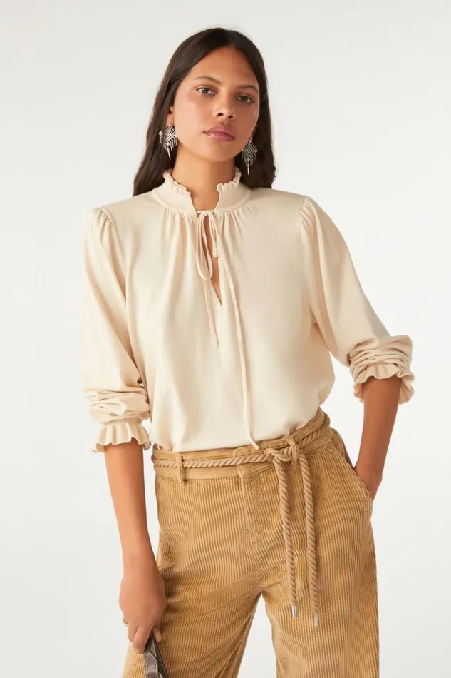 SisolPuff Sleeve Sweater Clothing Baandsh Sweaters and Cardigans