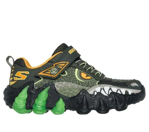 SkechOSaurus Light 20 Olive Kids SKECHERS Big Kids UK Sizes 36