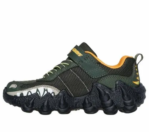 SkechOSaurus Light 20 Olive Kids SKECHERS Big Kids UK Sizes 36