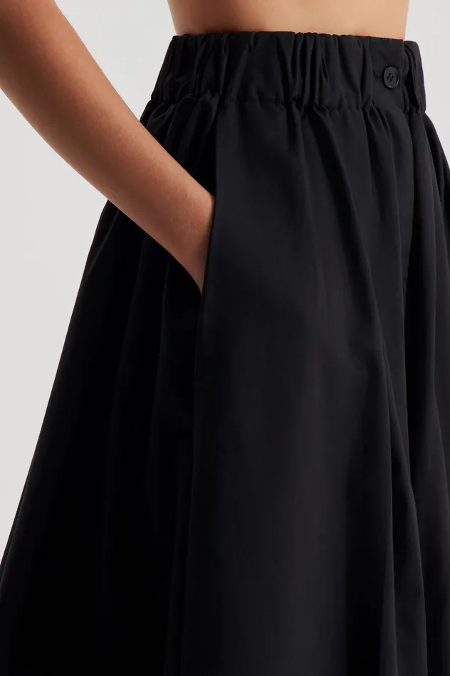 Skirts Scanlan Theodore Women WIDE CARGO SKIRT BLACK Skirts Scanlan Theodore Women WIDE CARGO SKIRT BLACK