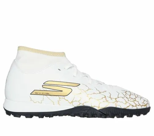 SKX15 High Jr Youth TF White Black Gold Kids SKECHERS Big Kids UK Sizes 36