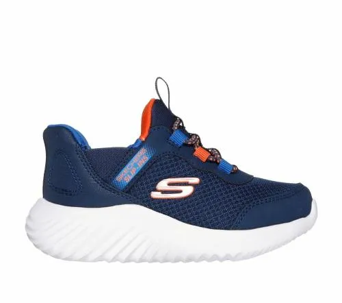 Slipins Bounder 8211 BriskBurst Navy Blue Kids SKECHERS Toddlers UK Sizes 49