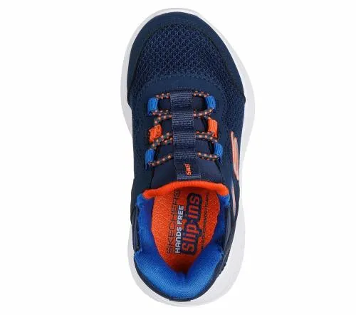 Slipins Bounder 8211 BriskBurst Navy Blue Kids SKECHERS Toddlers UK Sizes 49