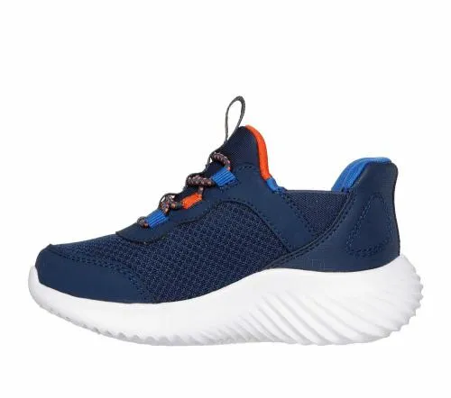 Slipins Bounder 8211 BriskBurst Navy Blue Kids SKECHERS Toddlers UK Sizes 49