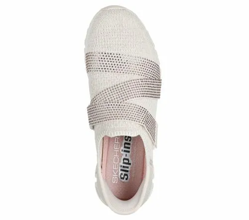 Slipins GlideStep 8211 High Shine Natural Gold Women SKECHERS SlipOn