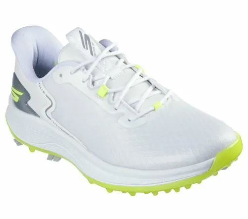 Slipins GO GOLF Blade GF 8211 Slipins White Yellow Men SKECHERS Lace Up
