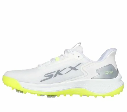 Slipins GO GOLF Blade GF 8211 Slipins White Yellow Men SKECHERS Lace Up