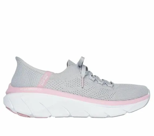 Slipins Relaxed Fit D039Lux Walker 20 8211 Thrill Movement Gray Pink Women SKECHERS SlipOn Slipins Relaxed Fit D039Lux Walker 20 8211 Thrill Movement Gray Pink Women SKECHERS SlipOn