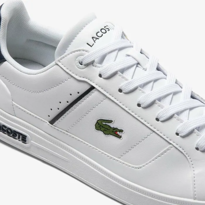 Sneakers Men Lacoste Men039s Europa Pro Leather Sneakers White Navy 042