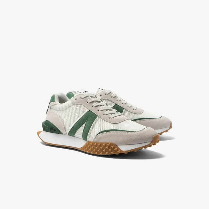 Sneakers Men Lacoste Men039s LSpin Deluxe Leather Sneakers Whitegreen 082