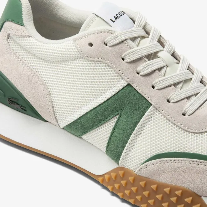 Sneakers Men Lacoste Men039s LSpin Deluxe Leather Sneakers Whitegreen 082