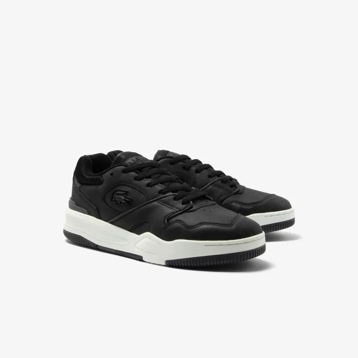 Sneakers Men Lacoste Men039s Lineshot Leather Sneakers Black Grey 237