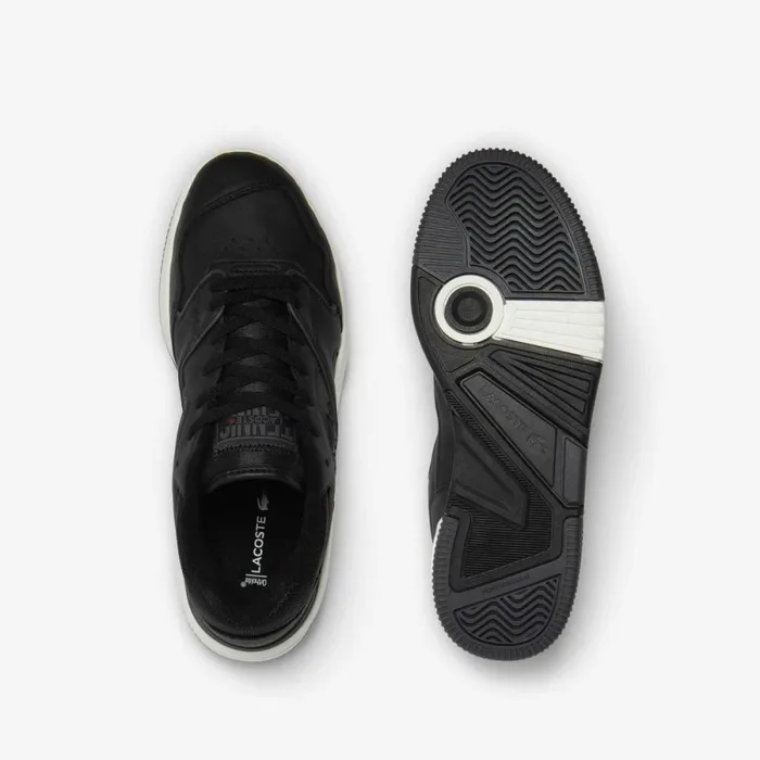 Sneakers Men Lacoste Men039s Lineshot Leather Sneakers Black Grey 237