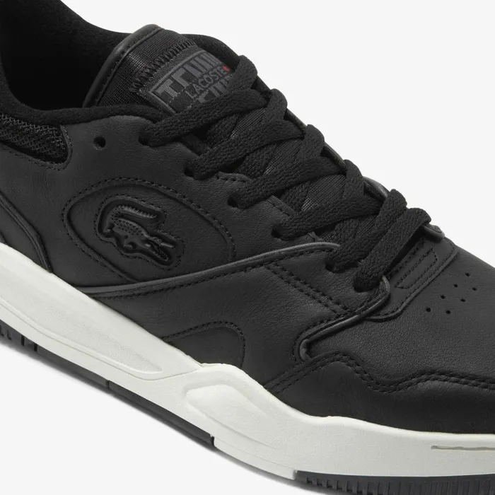 Sneakers Men Lacoste Men039s Lineshot Leather Sneakers Black Grey 237