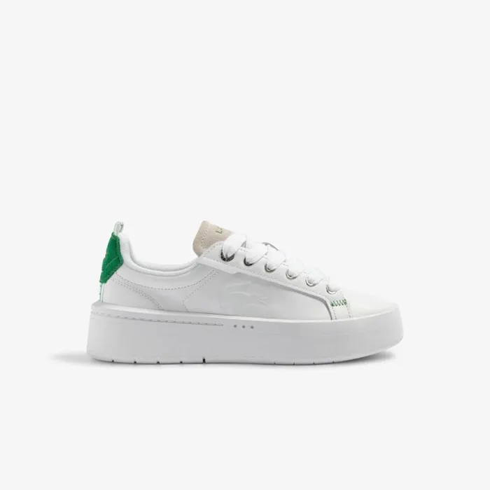 Sneakers Women Lacoste Women039s Carnaby Platform Leather Sneakers Whitedark Green 1r5