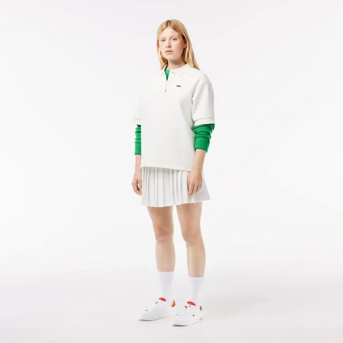 Sneakers Women Lacoste Womens Powercourt 20 Orange Leather Sneakers Whiteorange 1u2