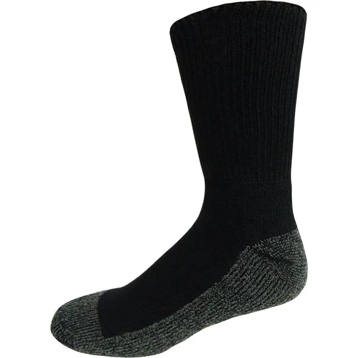 Socks and Underwear Men Justin Boots 2Pk Half Cushion Work Crew Socks Black
