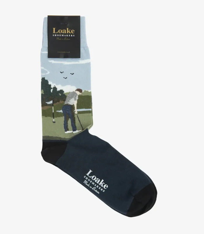 Socks Loake Men Golf Socks Navy