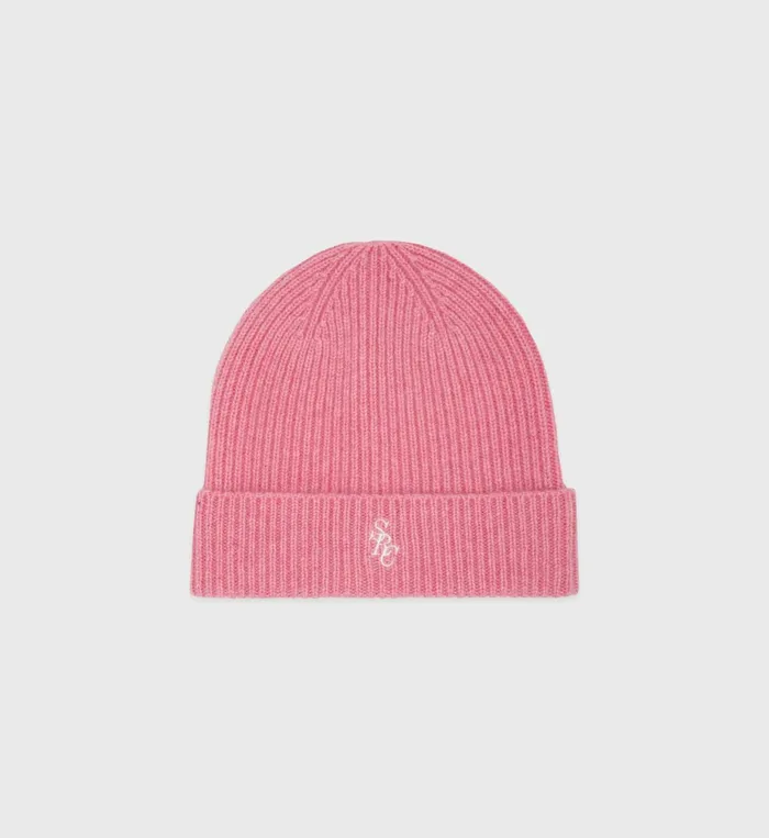 Sporty and Rich Beanies and Scarves Women SRC Cashmere Beanie 8211 Pink