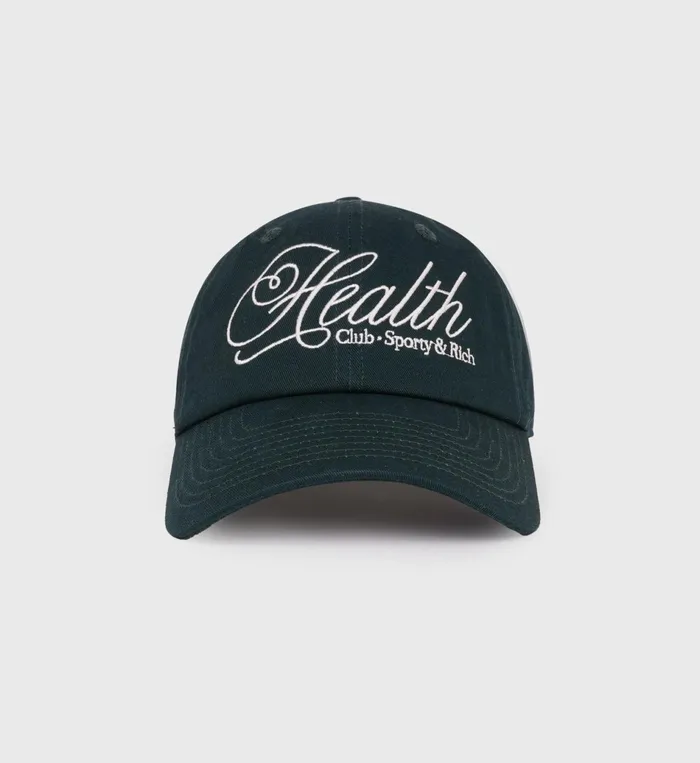 Sporty and Rich Hats Women Health Script Hat 8211 ForestCream