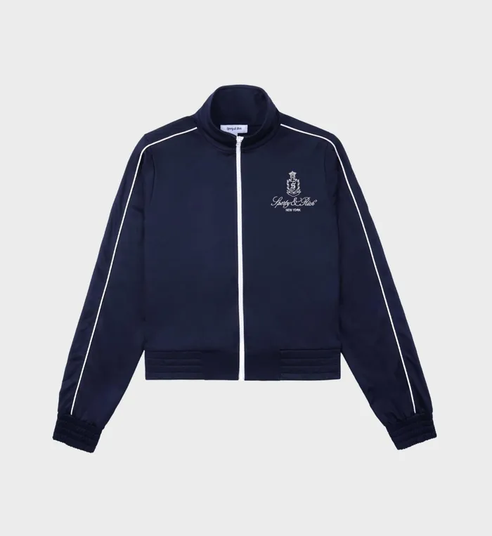 Sporty and Rich Jackets Women Vendome Track Jacket 8211 NavyWhite