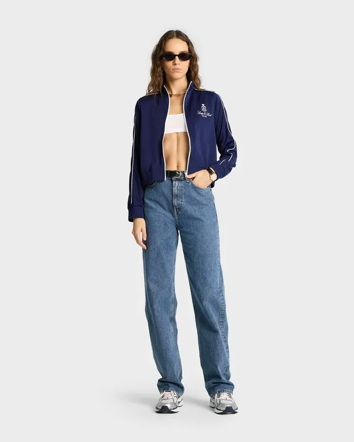 Sporty and Rich Jackets Women Vendome Track Jacket 8211 NavyWhite