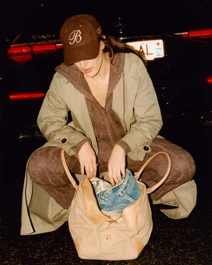 Sporty and Rich Knitwear Women Faubourg Cableknit Wool Cashmere Pants 8211 ChocolateCream