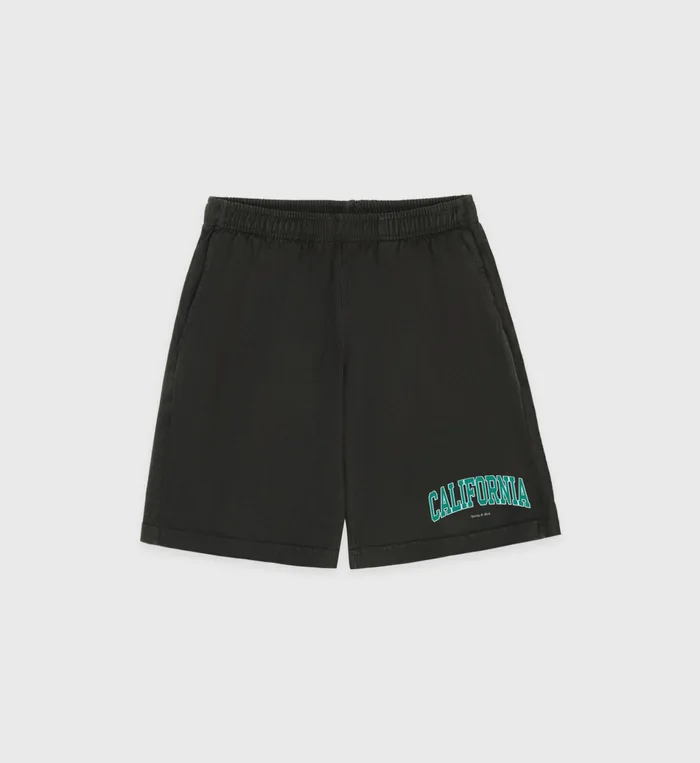 Sporty and Rich Shorts Men California Gym Short 8211 Faded BlackSpring Green