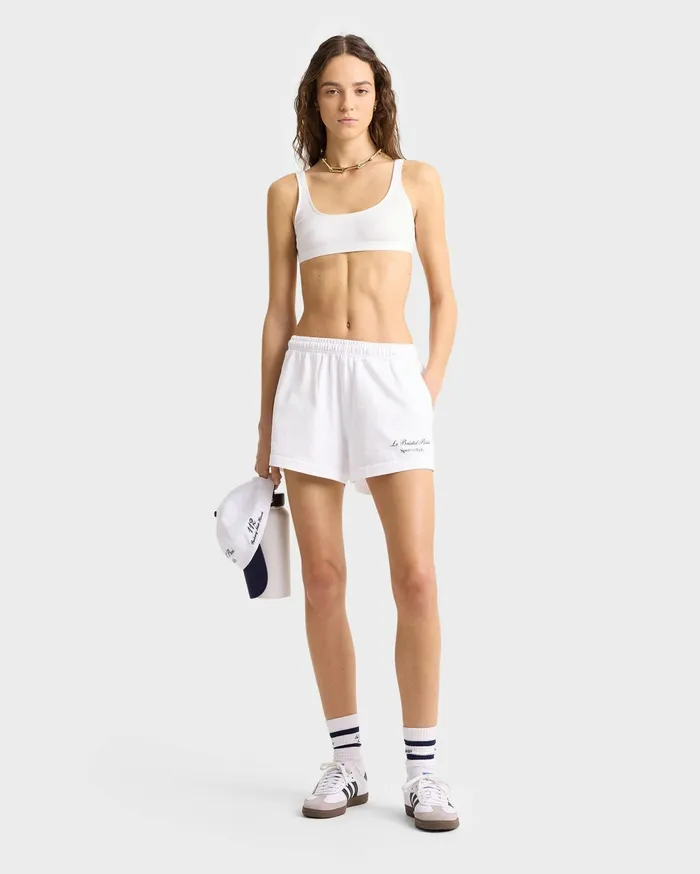 Sporty and Rich Shorts Women Faubourg Disco Short 8211 WhiteNavy
