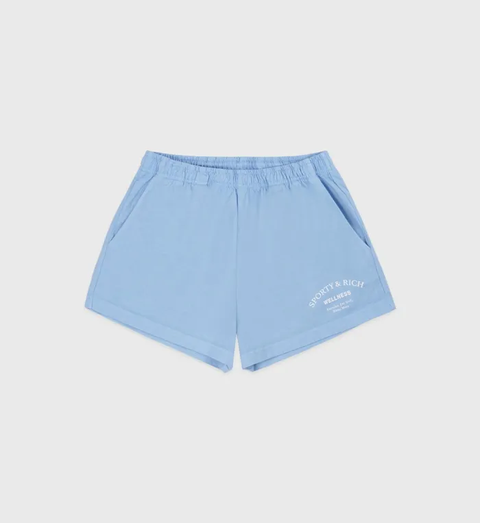 Sporty and Rich Shorts Women Wellness Studio Disco Short 8211 Sky BlueWhite