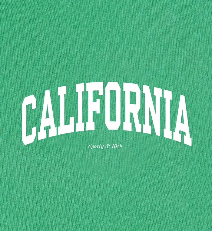Sporty and Rich TShirts Men California TShirt 8211 VerdeWhite