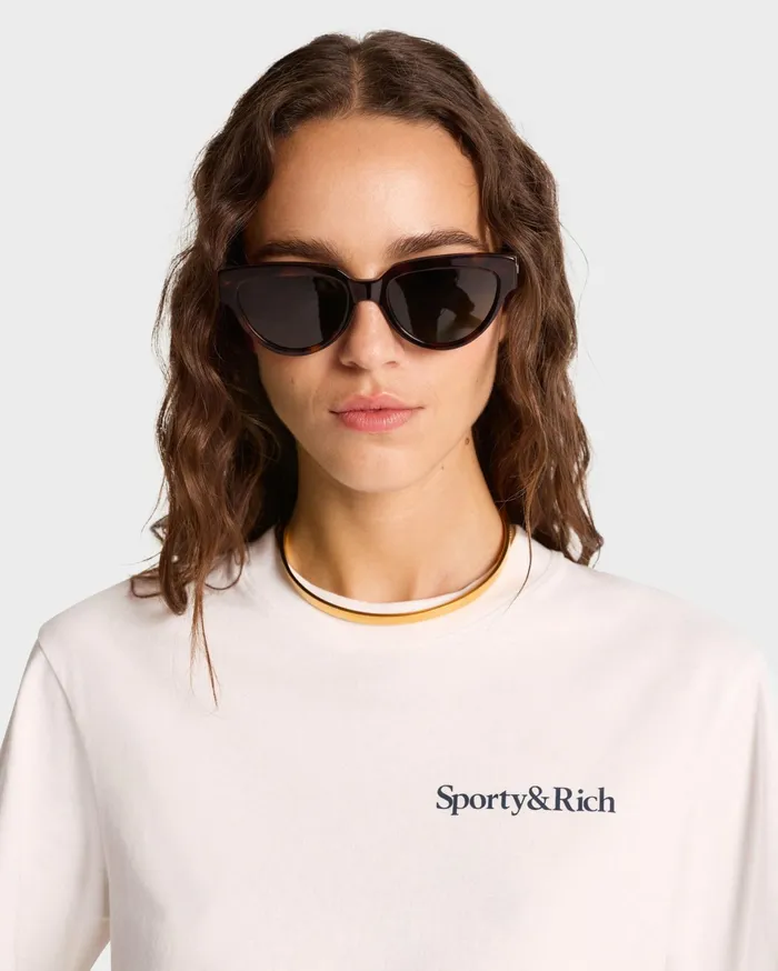 Sporty and Rich TShirts Men Health Is Wealth TShirt 8211 WhiteNavy