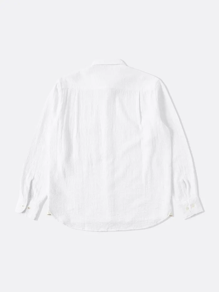 Square Pocket Shirt In White Bobble Cotton Men Universal Works Shirts
