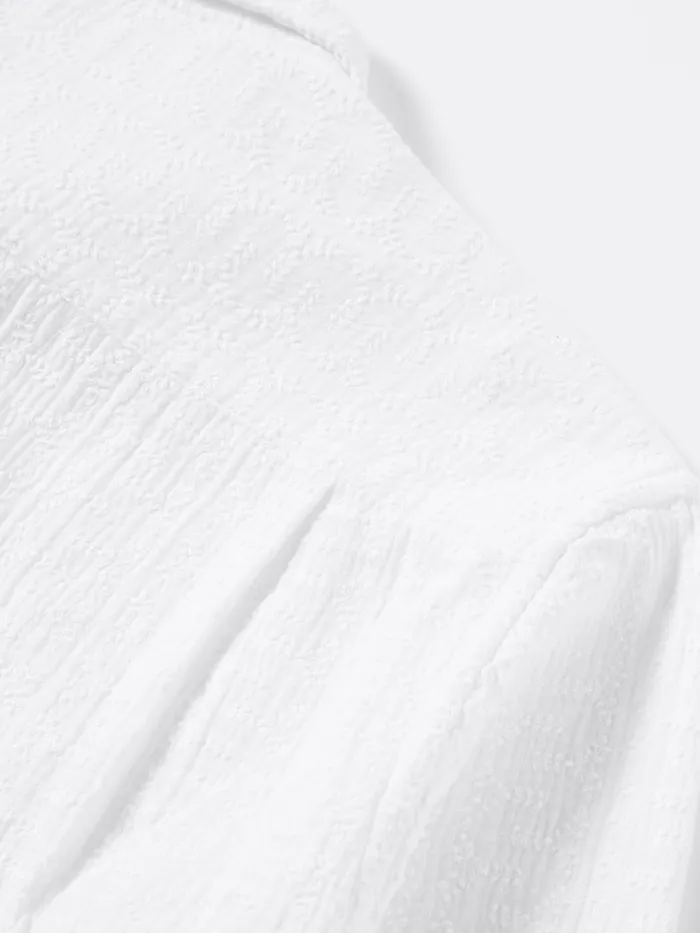 Square Pocket Shirt In White Bobble Cotton Men Universal Works Shirts