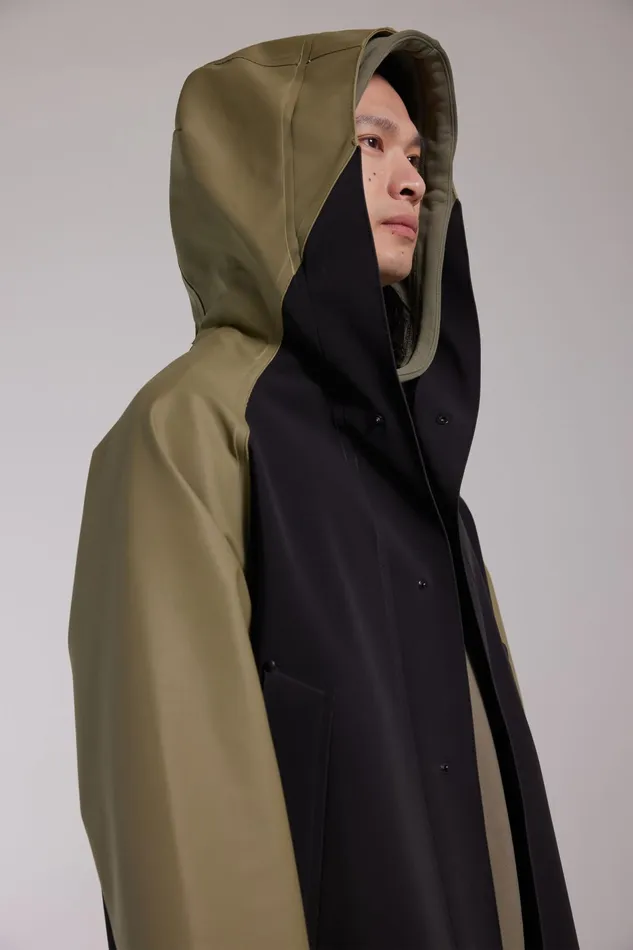 Stutterheim Bergamo Hooded Jacket Aloe Men Raincoats